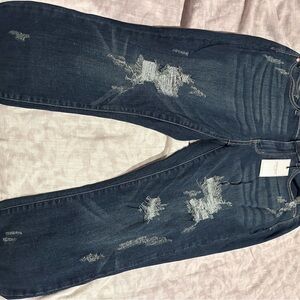 Judy Blue Distressed Blue Women's Skinny Jeans Size 14